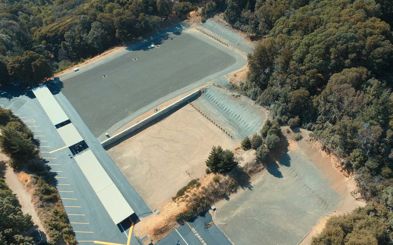 Aerial View of 100-Yard, 50-Yard, and 40-Yard Ranges