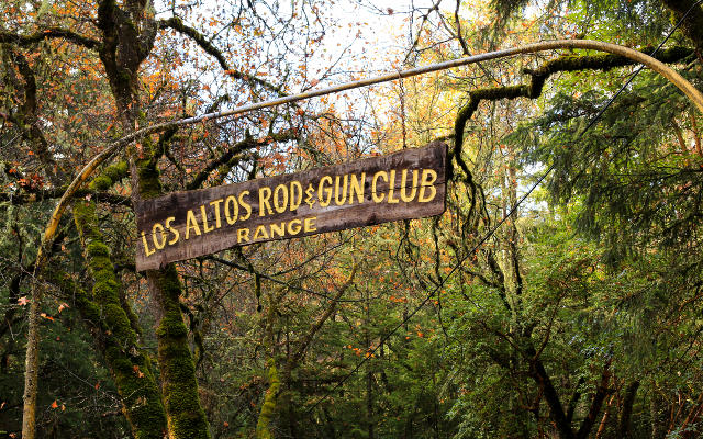 Los Altos Rod and Gun Club range sign