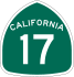 road sign for California 17