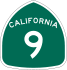 road sign for California 9